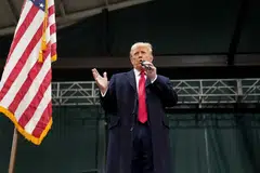 Monday’s caucus result moves Donald Trump a step closer in his 2024 White House comeback bid. 