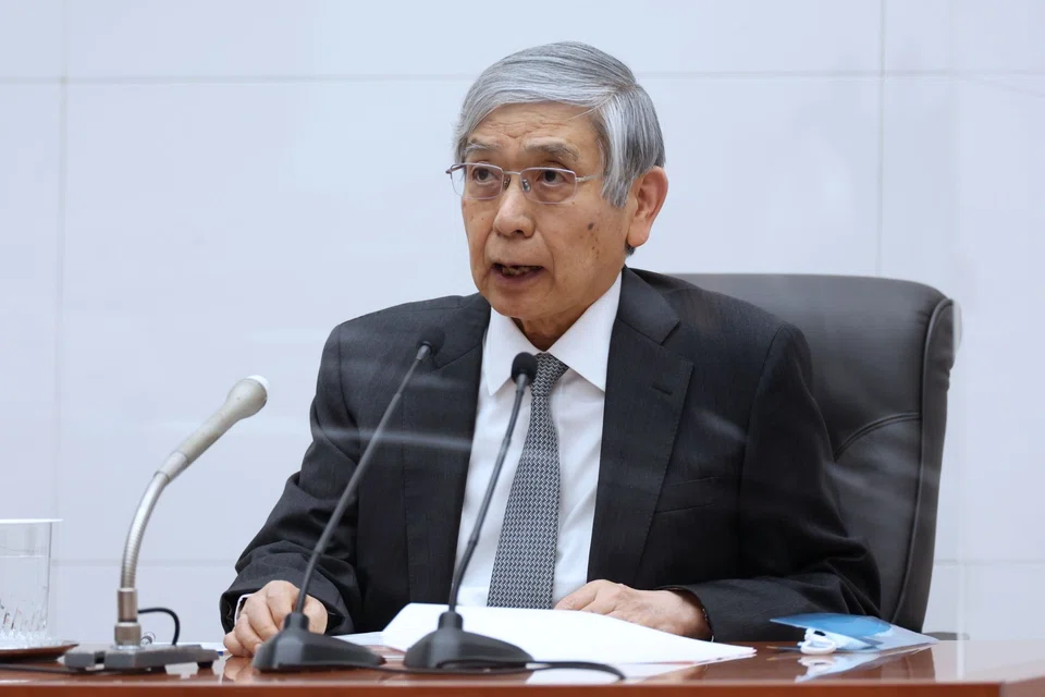 Bank of Japan governor Haruhiko Kuroda's comment that interest rates would remain low for “two to three years” sent the yen sharply lower, later prompting the government to intervene in the currency market to prop up the yen. 