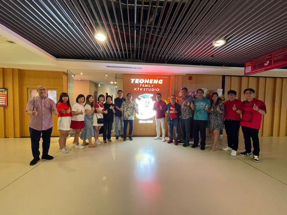 The opening of Teo Heng's fifth outlet at Kallang Wave Mall on Aug 6, 2022. The homegrown karaoke chain suffered big losses over the pandemic, but is optimistic that it can regain ground post-pandemic due to support from its patrons.