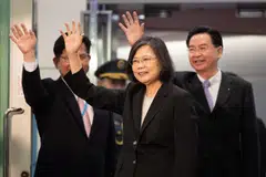 “External pressure will not hinder our determination to go to the world,” Tsai said at Taiwan’s main international airport at Taoyuan. “We are calm and confident, will neither yield nor provoke. Taiwan will firmly walk on the road of freedom and democracy and go into the world. Although this road is rough, Taiwan is not alone,” she added.