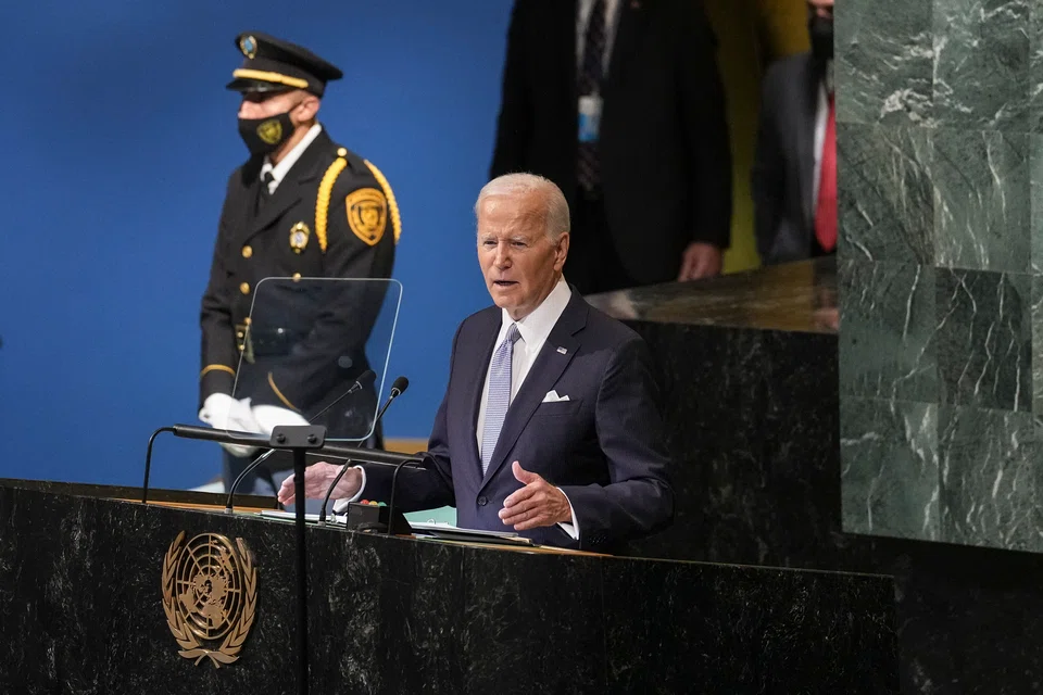 Speaking at the UN General Assembly in New York, Biden slammed Russian President Vladimir Putin for starting an unprovoked war that some 40 UN members are helping Ukraine fight.