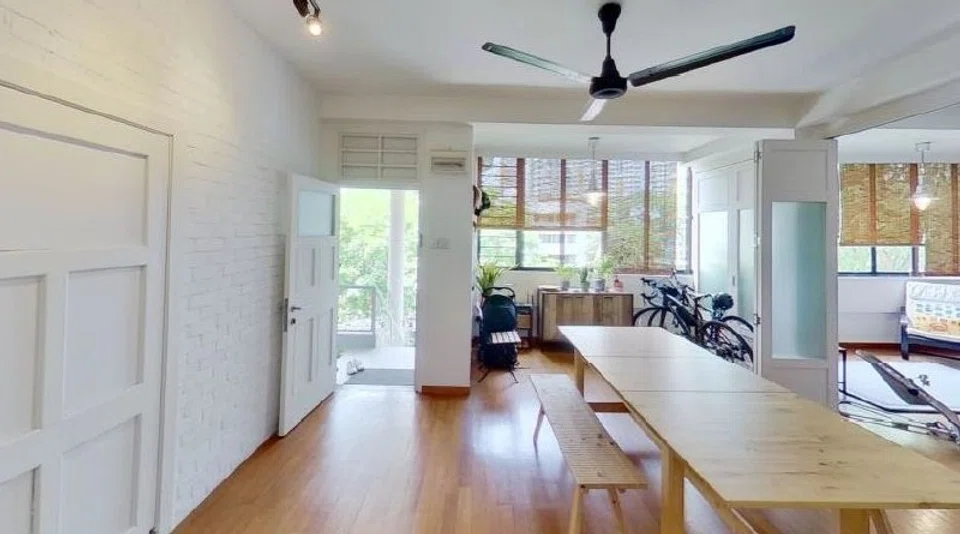 The 1,894.5 sq ft unit is located on the fourth floor of 50 Moh Guan Terrace.