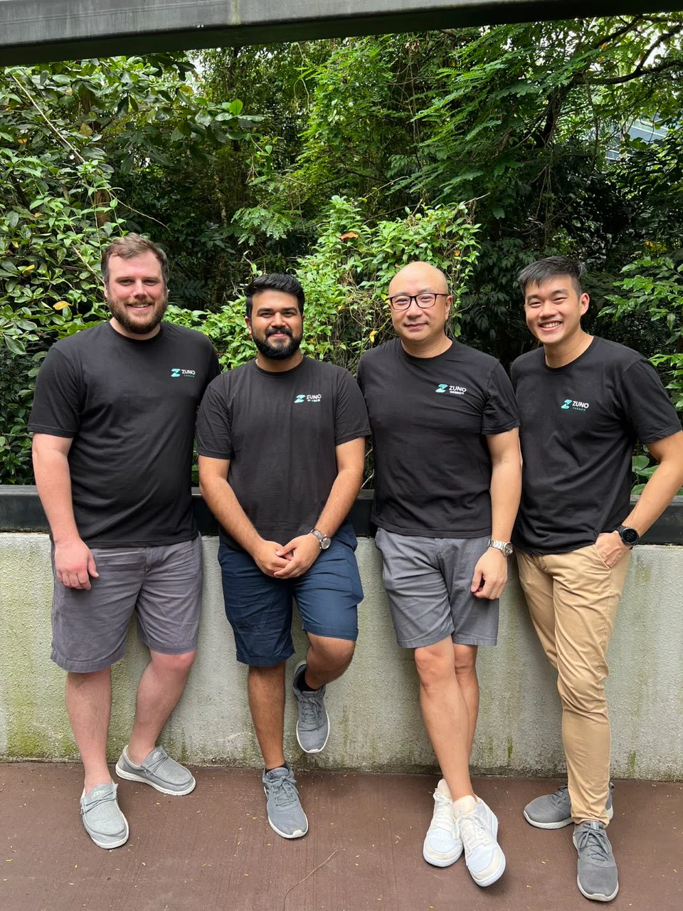 From left: Zuno Carbon's executive team comprises CTO and co-founder Jon Adams, CEO and co-founder Hari Nair, COO Tao Zhang, and VP (engineering) and co-founder Jason Wong.