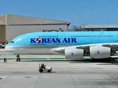 Korean Air does not operate the A350 but does fly the older generation 777, while Asiana has 15 A350s with a further 15 on order. 