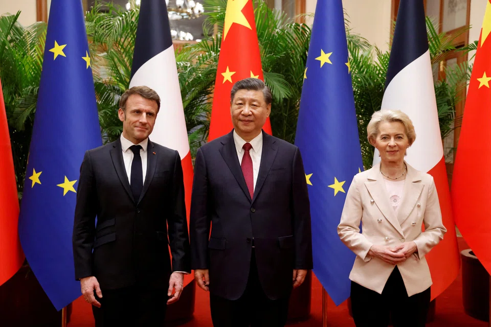 “The Russian aggression in Ukraine has dealt a blow to (international) stability,” French President Emmanuel Macron told Chinese President Xi Jinping in closely-watched talks in Beijing, which also involve EU chief Ursula von der Leyen.
