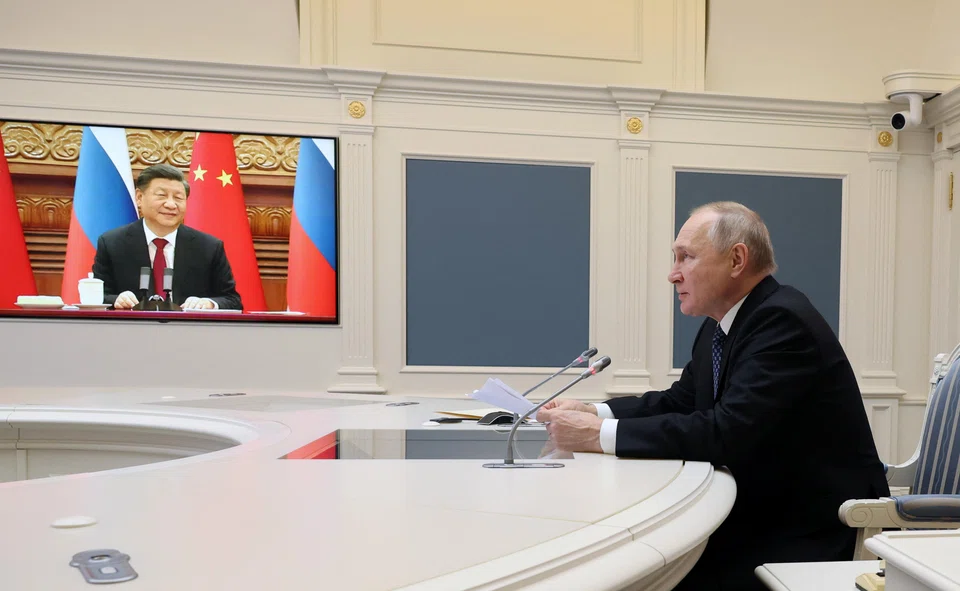“We are expecting you, dear Mr chairman, dear friend, we are expecting you next spring on a state visit to Moscow,” Putin told Xi. 