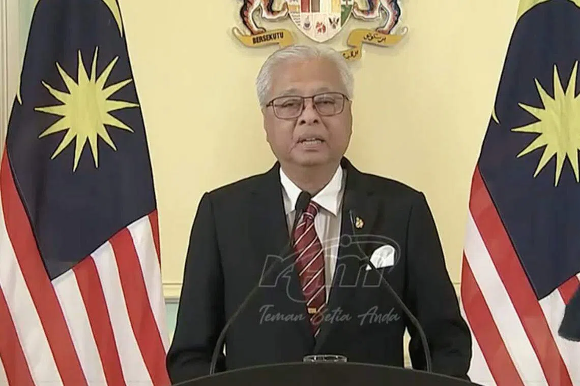 Malaysia's prime minister Ismail Sabri announced the dissolution of Parliament on Oct 10, 2022.