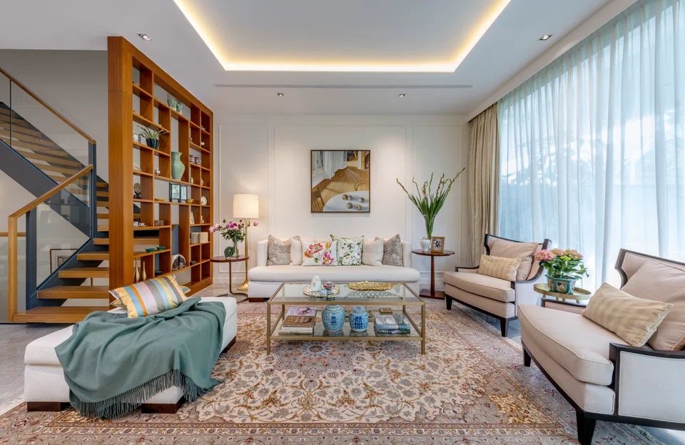 A blend of east and west in this family home.