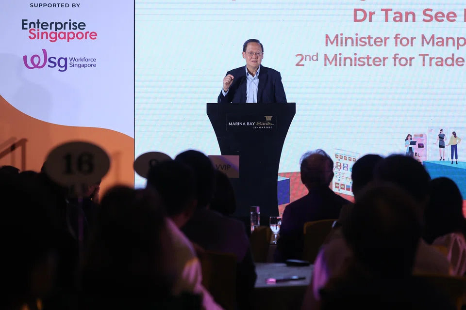 Minister for Manpower Tan See Leng encourages retailers to adapt to shifting consumer demands.