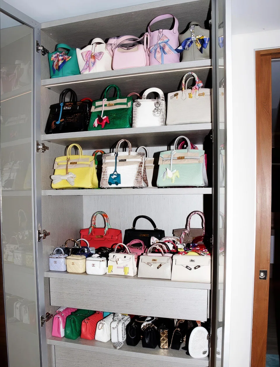 The police have seized 294 luxury bags in connection to the S$2.8 billion money laundering case 