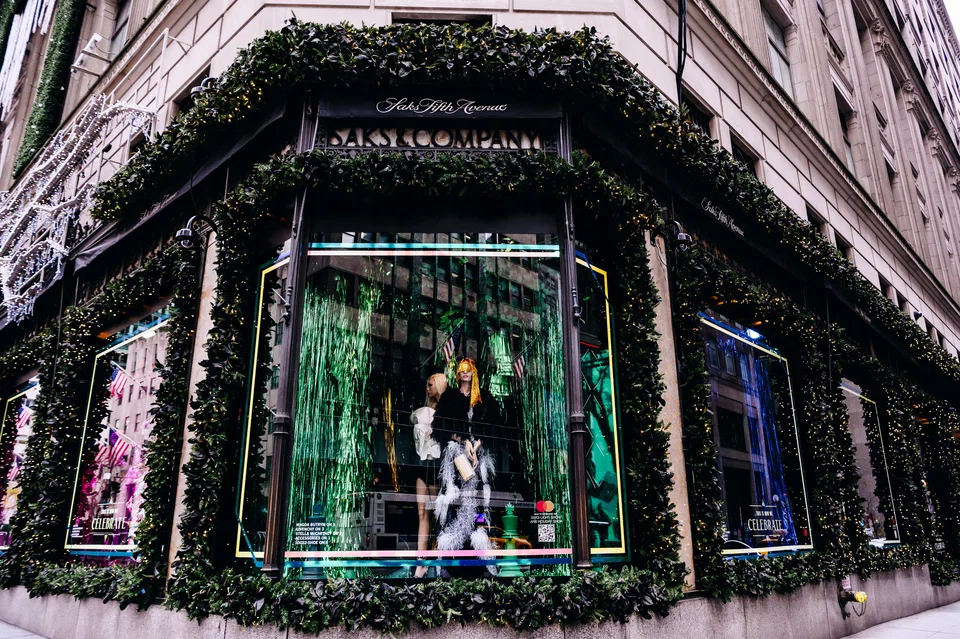 Saks Fifth Avenue Inc's flagship department store in New York. The store found in its survey that while there is still an interest and an engagement from the consumer, they are certainly less bullish about buying luxury goods than they were last September. 