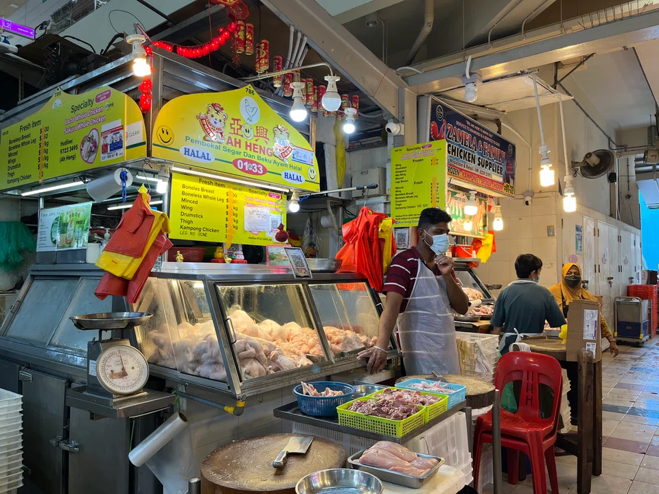 Malaysia's export ban has pushed up prices and resulted in shortages of fresh chicken in Singapore.