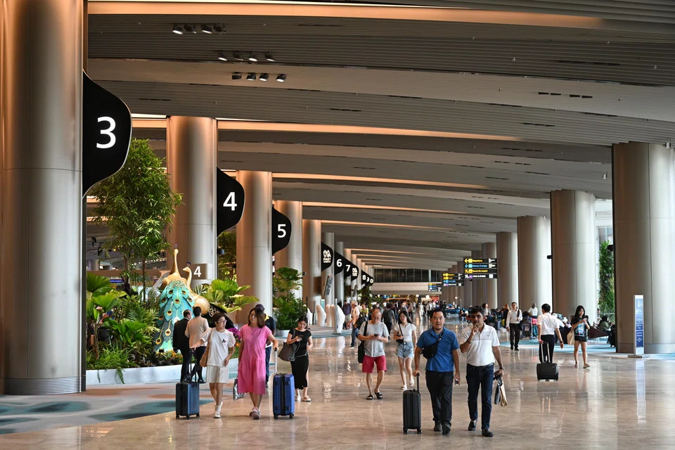 A view of the Changi Airport Terminal 2 departure hall. For a start, the International Centre for Aviation Innovation will have S$140 million in funding for work on next-generation air navigation services.