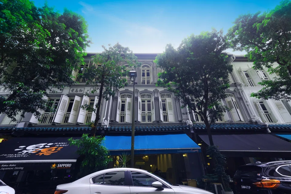 The trio of shophouses at 4, 5 and 6 Stanley Street are being put up for sale for S$61.1 million.