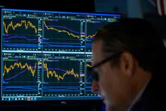 The Dow Jones Industrial Average has fallen 184.84 points, or 0.55 per cent, at the open to 33,444.72. 