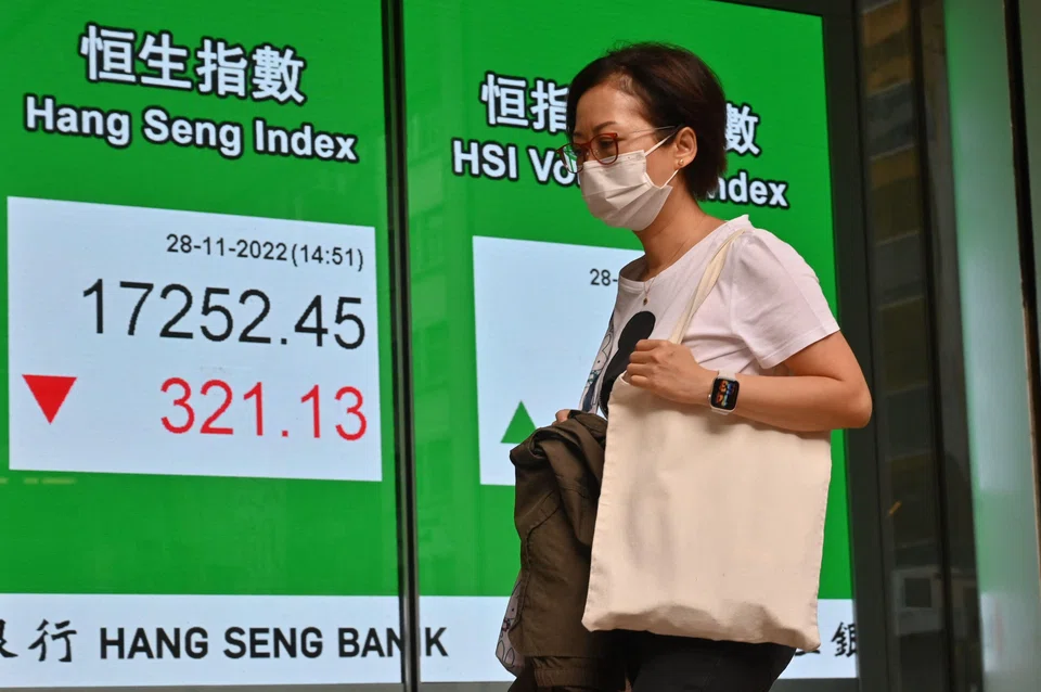 Hong Kong stocks lost more than one per cent on Thursday.