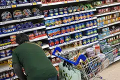 Food price inflation in Britain fell to 11.5 per cent from July’s 13.4 per cent, driven by slower increases for meat, potatoes and some cooking oils.