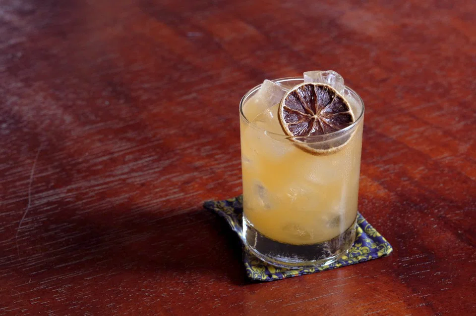 Like many of its concoctions, Low Tide's namesake cocktail is rum-based, also featuring a homemade allspice pimento dram liqueur.