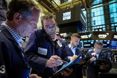 The Dow Jones Industrial Average falls 156.12 points, or 0.43 per cent, at the open, to 36,089.38.