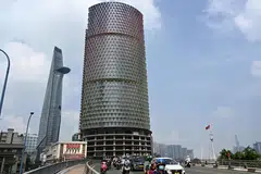 A building under construction and owned by Van Thinh Phat Group, chaired by tycoon Truong My Lan, in Ho Chi Minh City.