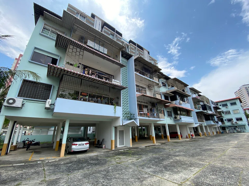 The walk-up apartment block is within walking distance of Paya Lebar MRT station and PLQ Mall.