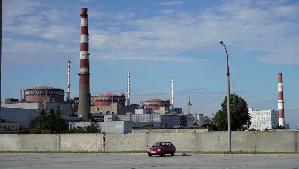 File photo of the Zaporizhzhia nuclear power plant; citing information provided by plant management, the IAEA team on the ground said there had been damage to some buildings, systems and equipment at the site, but none of them critical for nuclear safety and security so far.