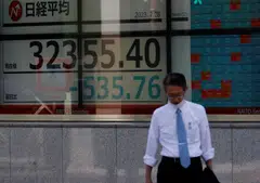 The Nikkei was down 1.73 per cent at 31,813.01, its lowest level since Aug 28, by Thursday's midday break. 