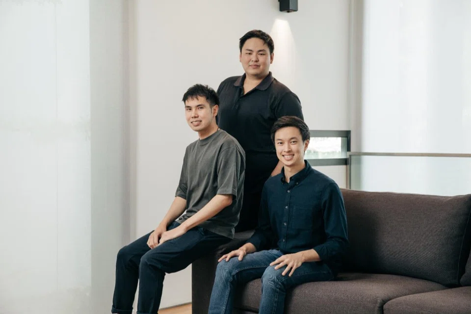 (from left) Beam's co-founders Nattapat Chaimanowong, Mike Chinakrit Piamchon and Win Vareekasem. The funds will be used to expand Beam’s services in Thailand and across South-east Asia