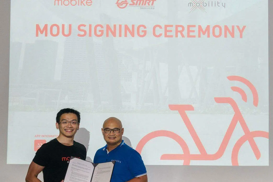 Mobike partners SMRT-backed company to enable 'smarter transport planning'