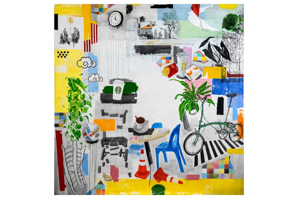 A Painting about Nothing and Everything by Lester Lee won the UOB Painting of the Year (Singapore).