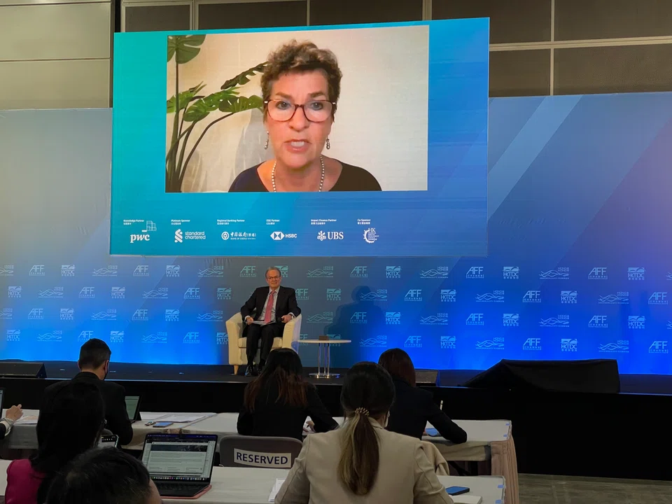 The private sector in Asia, particularly the manufacturing and financial industries, should be “waking up” to the fact that the climate crisis presents “the riskiest risks of highest consequence” as well as the greatest growth opportunity, former UNFCCC executive secretary Christiana Figueres said in a session moderated by CLP Holdings executive director Richard Lancaster.