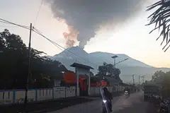 Mount Lewotobi Laki-Laki in East Nusa Tenggara province has erupted several times in recent weeks, including an eruption on Monday that spewed volcanic ash 1.5 km above its peak.