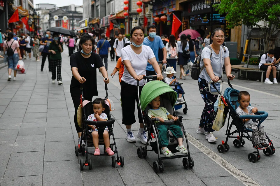 China's birth rate was 6.77 births per 1,000 people last year, down from a rate of 7.52 births in 2021 and marking the lowest birth rate on record. 