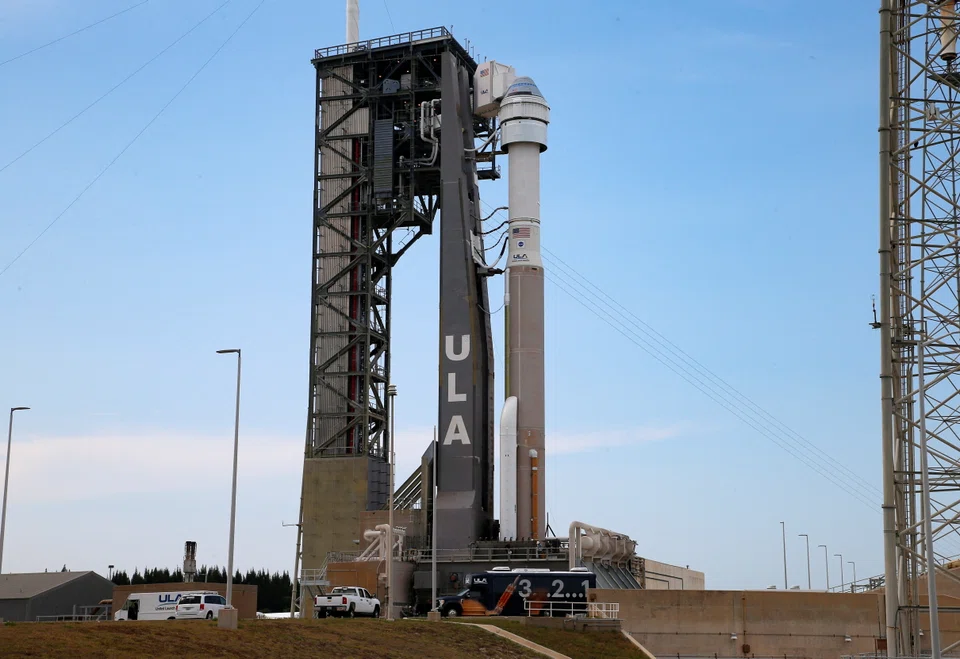 Boeing's CST-100 Starliner spacecraft is prepared for launch aboard a United Launch Alliance Atlas 5 rocket on a second unpiloted test flight to the International Space Station, at Cape Canaveral, Florida, U.S. May 18, 2022. 