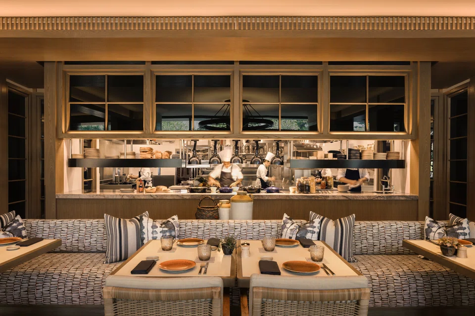 A front row seat to the open kitchen.