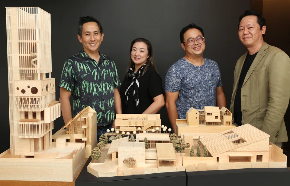 Partners at Formwerkz Architects: From left, Alan Tay, Gwen Tan, Berlin Lee and Seetoh Kum Loon.