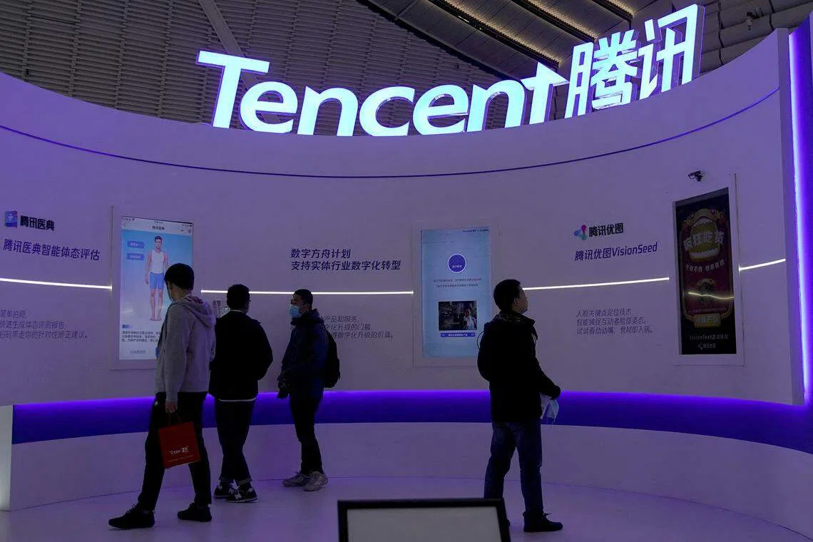 Tencent was among the China-focused counters that sold off on Monday.