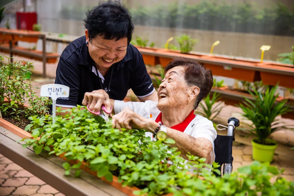 The SP Heartware Fund supports programmes for 25,000 seniors from lower-income backgrounds, such as Connie Lim (right).