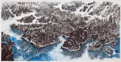 Wong Yee Heng's The Day After Tomorrow (70 by 140cm, Chinese ink on rice paper).