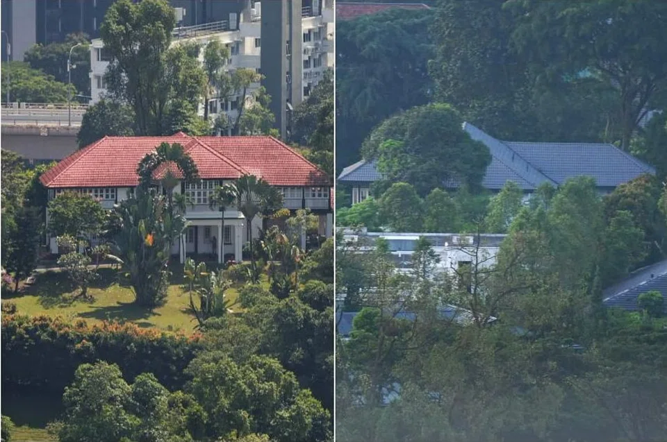 The Pofma correction orders were issued over false statements regarding the rentals of 26 Ridout Road (left) and 31 Ridout Road. 