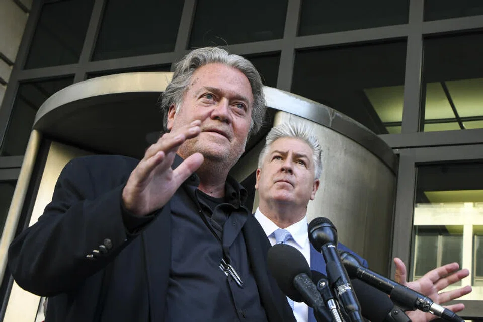 Bannon’s lawyer Evan Corcoran denied his client had ignored the subpoena, saying the date was “the subject of ongoing discussions and negotiation” and “flexible”.