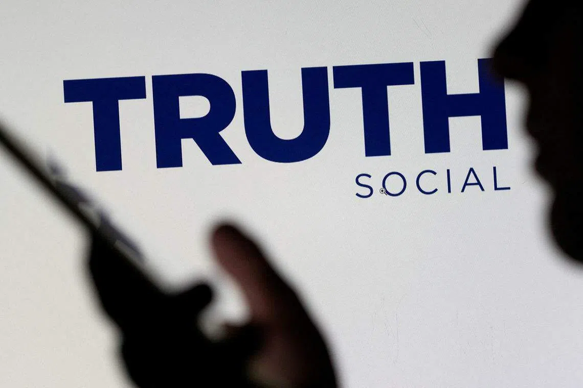 The deal values Trump’s majority stake in the company that holds his app Truth Social at about US$3.6 billion. 
