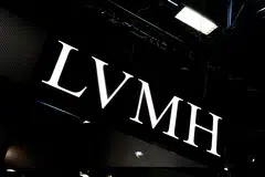 FILE PHOTO: The logo of LVMH is seen at the Viva Technology conference dedicated to innovation and startups at Porte de Versailles exhibition center in Paris, France, June 15, 2023. REUTERS/Gonzalo Fuentes/File Photo