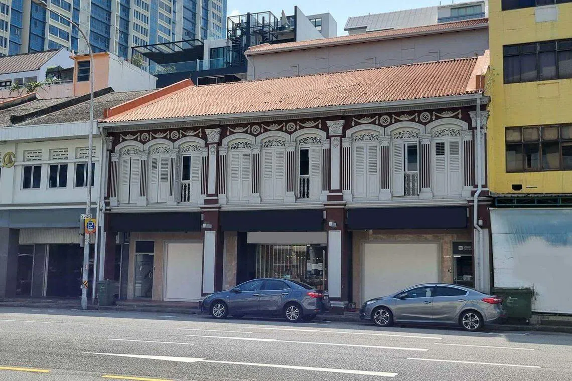 301 Jalan Besar comprises 3 adjoining 2-storey conservation shophouses with a 4-storey rear extension.
