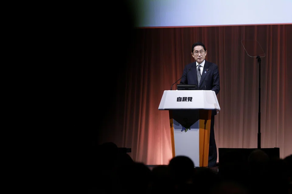 Fumio Kishida, Japan's prime minister and president of the Liberal Democratic Party, says during the party's annual convention: “Above all, wage hikes that beat price hikes are needed.” 