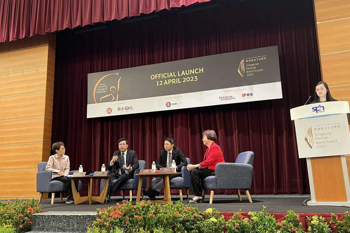 SPBA official event's Q&A session, with Ling Huat Sing (2nd from left) and Peh Yi Han (2nd from right) flanked by SPBA co-organising chairpersons.