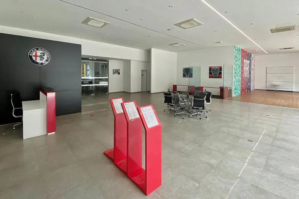 An empty Eurosports Global Alfa Romeo showroom in Leng Kee road on Oct 3, 2022. 