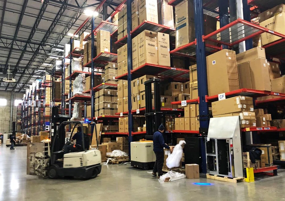 US WHOLESALE inventories increased solidly in March, though the pace slowed from the prior month amid rising sales, government data showed on Monday (May 9).