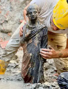 The statues depict deities venerated at a sanctuary in San Casciano dei Bagni, established first by the Etruscans and then expanded under the Romans.