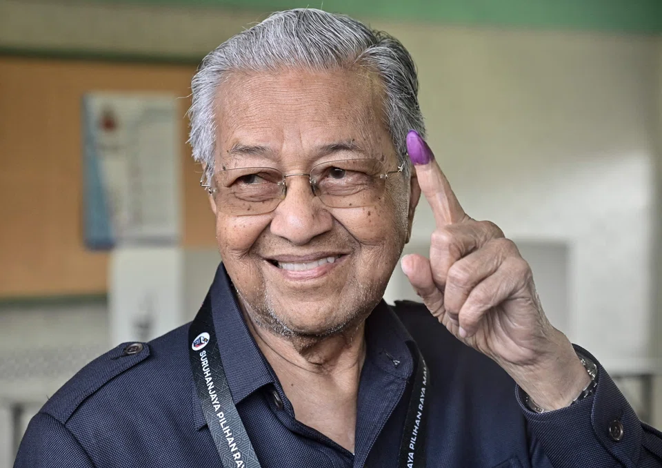 Commenting for the first time since his defeat, Mahathir accepted his loss but did not say whether he would quit politics.